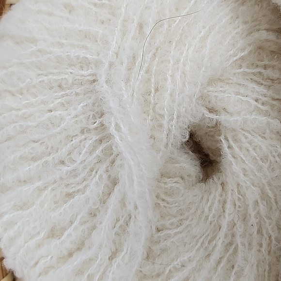 Filatura Di Crosa Valentino Lana Blend 5 Cakes 820 Yards White Italian Wool - Picture 2 of 4